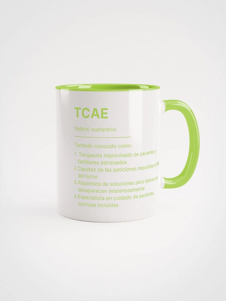 Taza TCAE Verde – Maestro de Soluciones al final del turno product image (1)