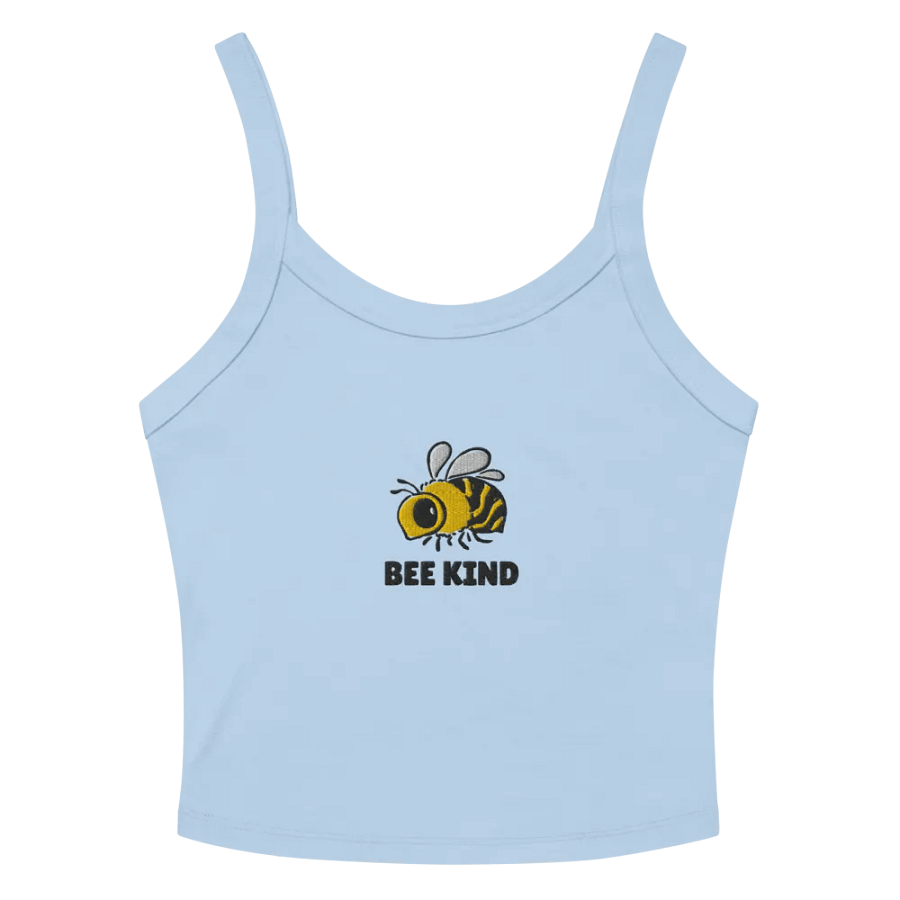 stitched bee kind tank product image (2)