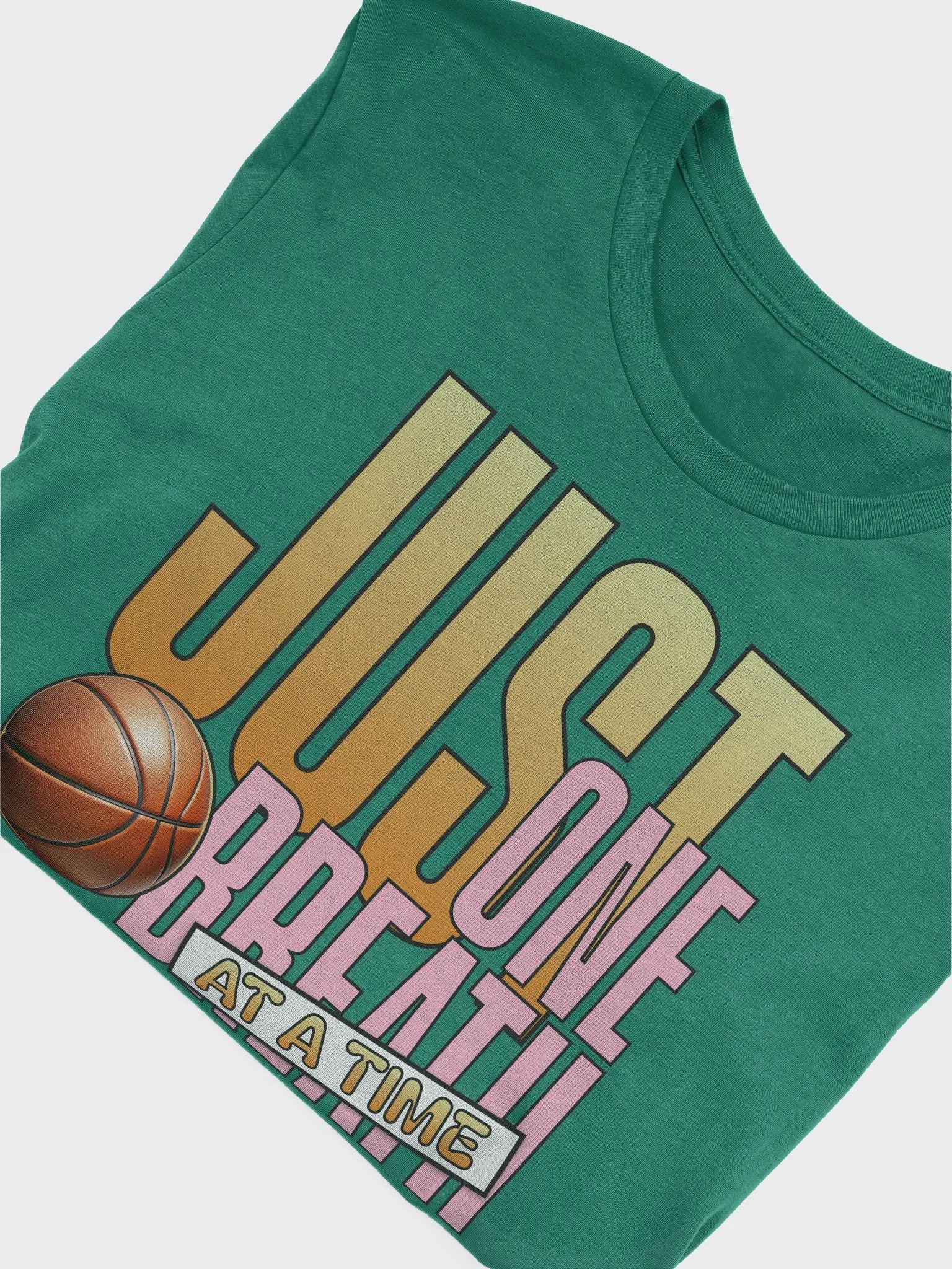 Just One Breath At A Time Basketball Motivational T-Shirt product image (3)