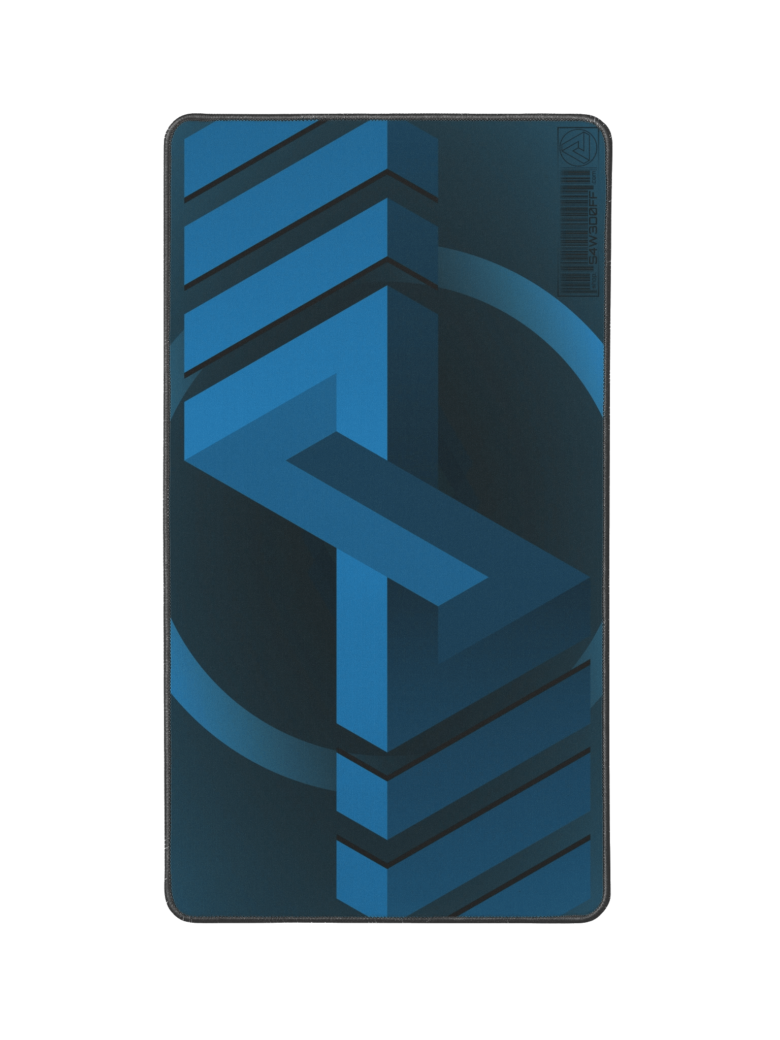 Blue Logo Design on Black Deskmat (12" x 22") product image (1)