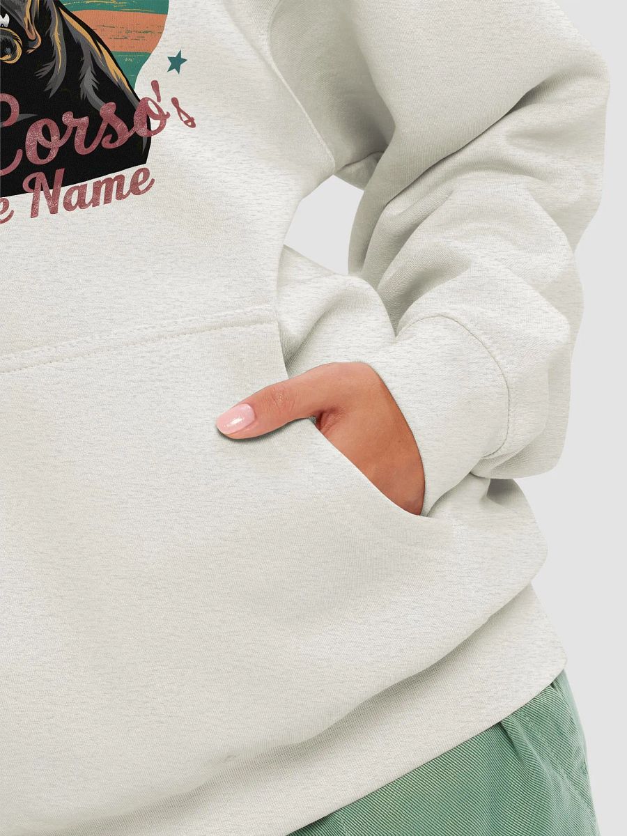 Black Cane Corso Retro Hoodie – Vintage Color Dog Lover Apparel product image (28)