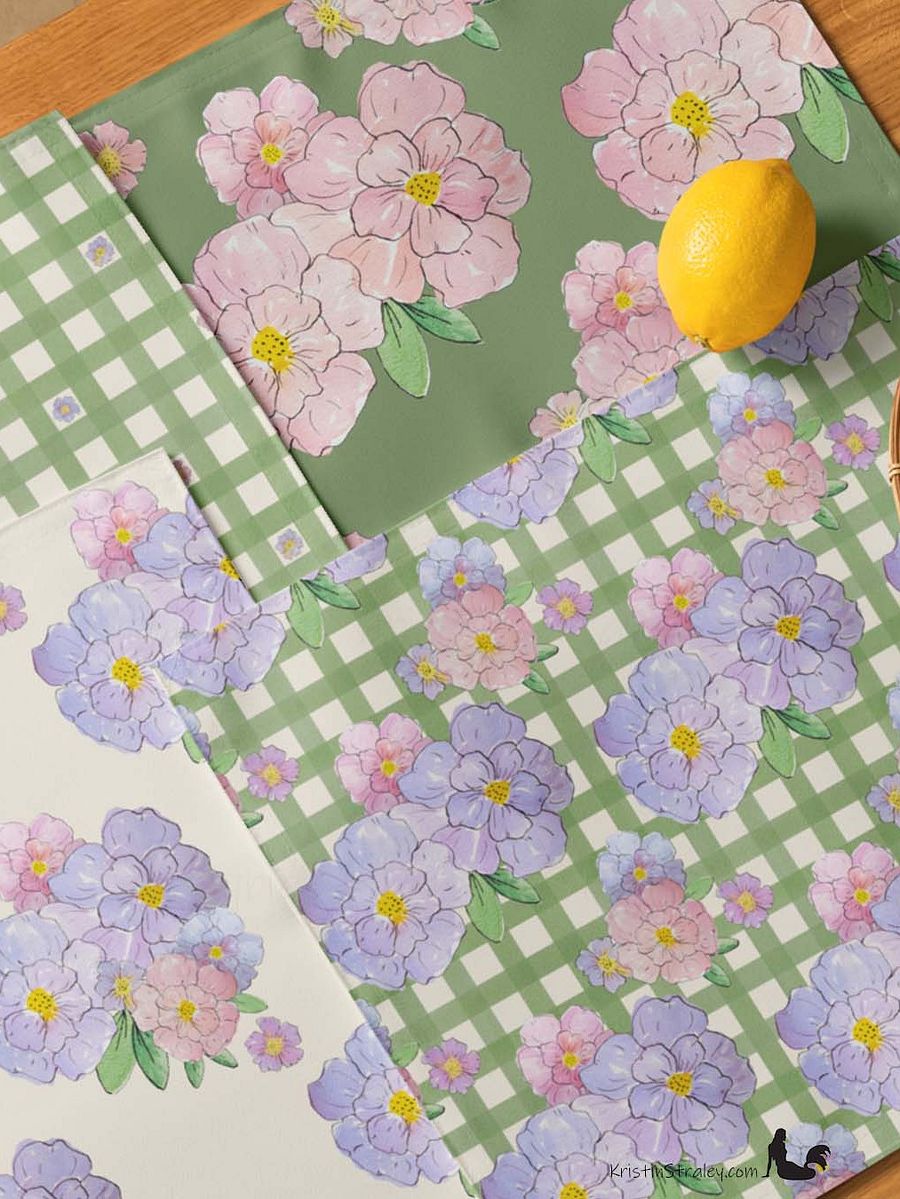 Gingham Blossoms Placemat Set of 4 product image (8)