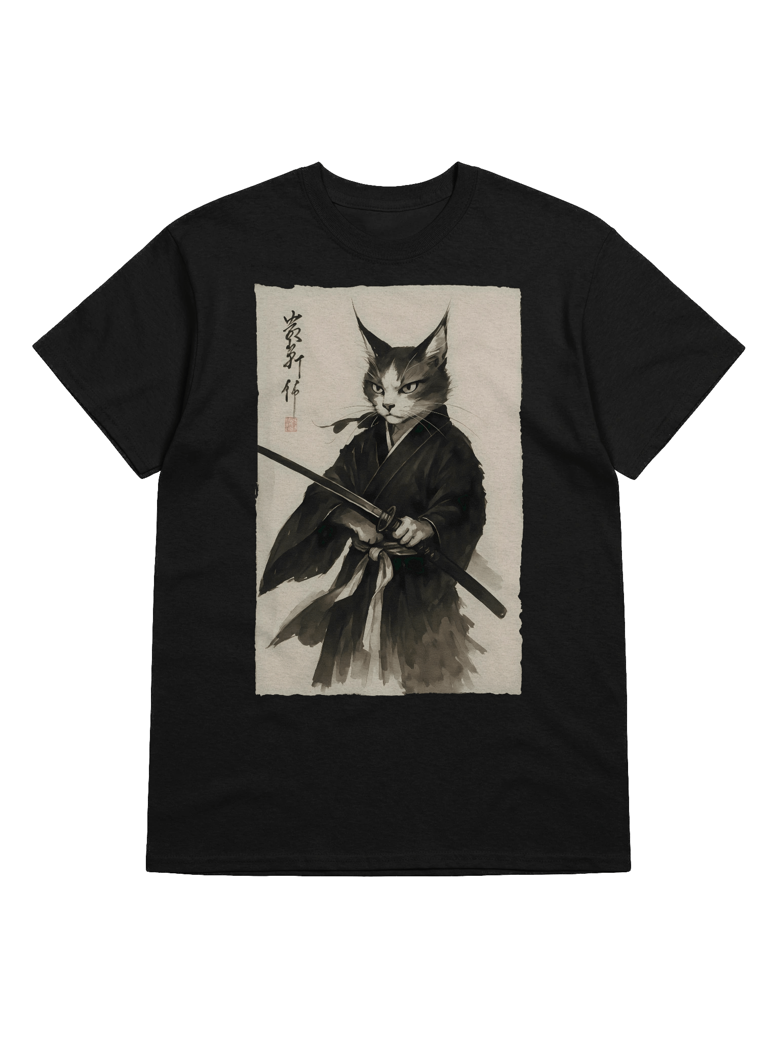 Vintage Cat Warrior Graphic for Japanese Animation & Comics T-Shirt product image (5)
