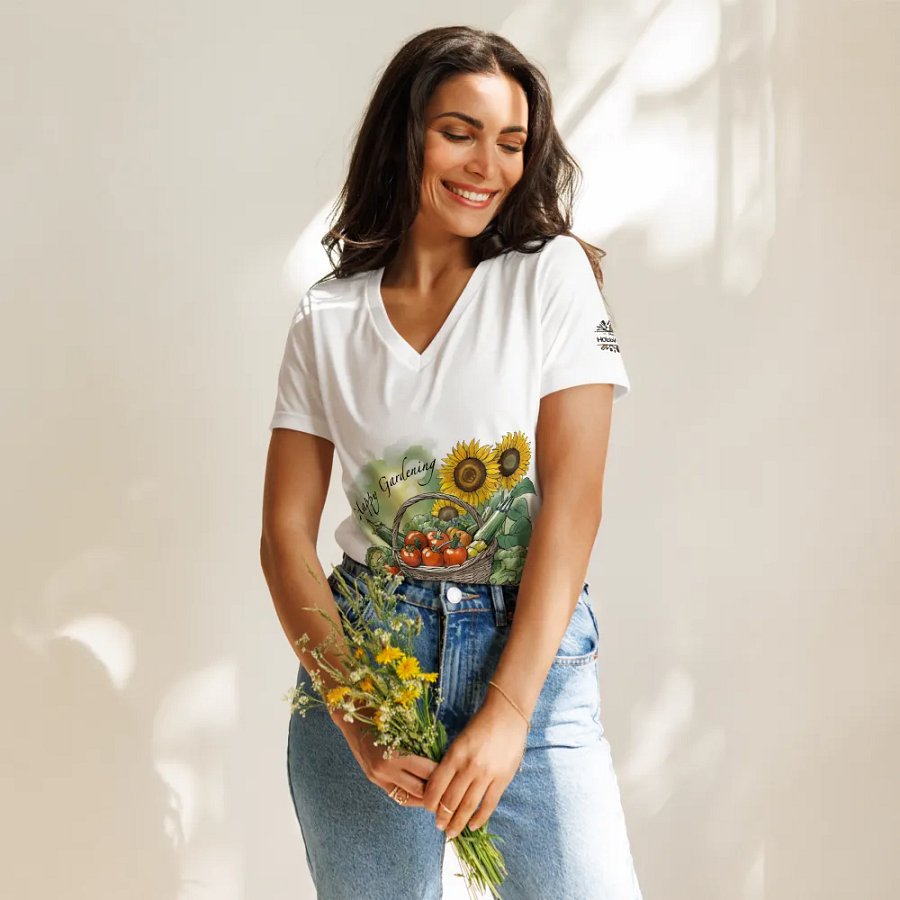 Happy Gardening | Women’s V-Neck T-Shirt product image (9)