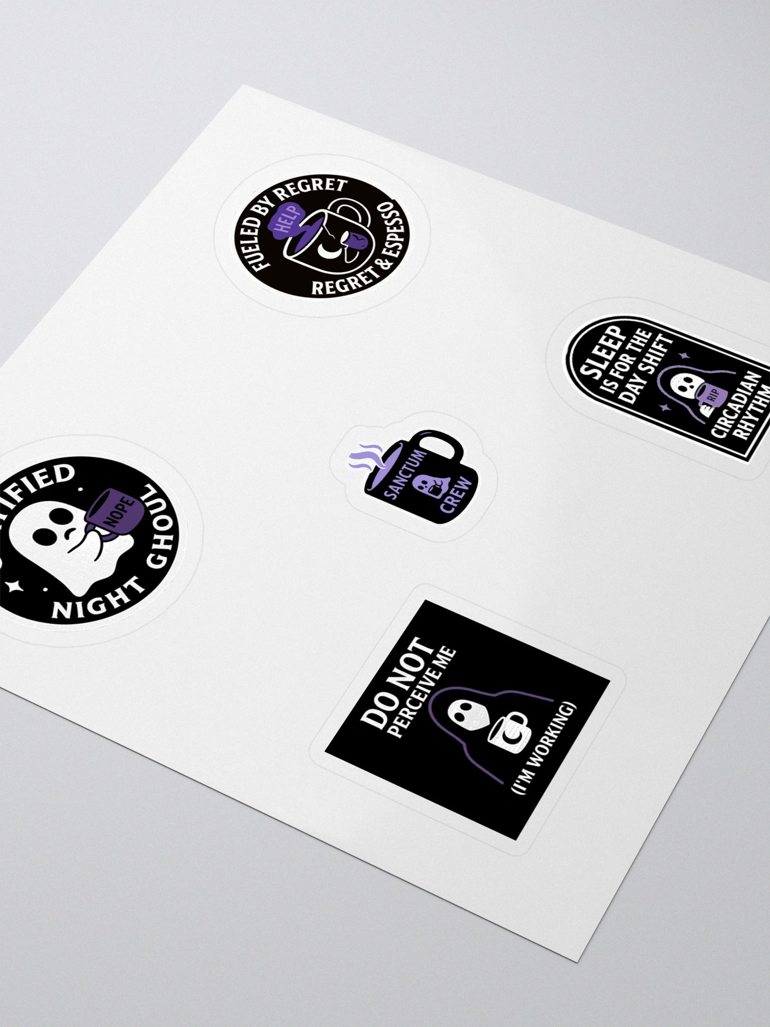 Night Ghoul Coffee Sticker Collection product image (3)