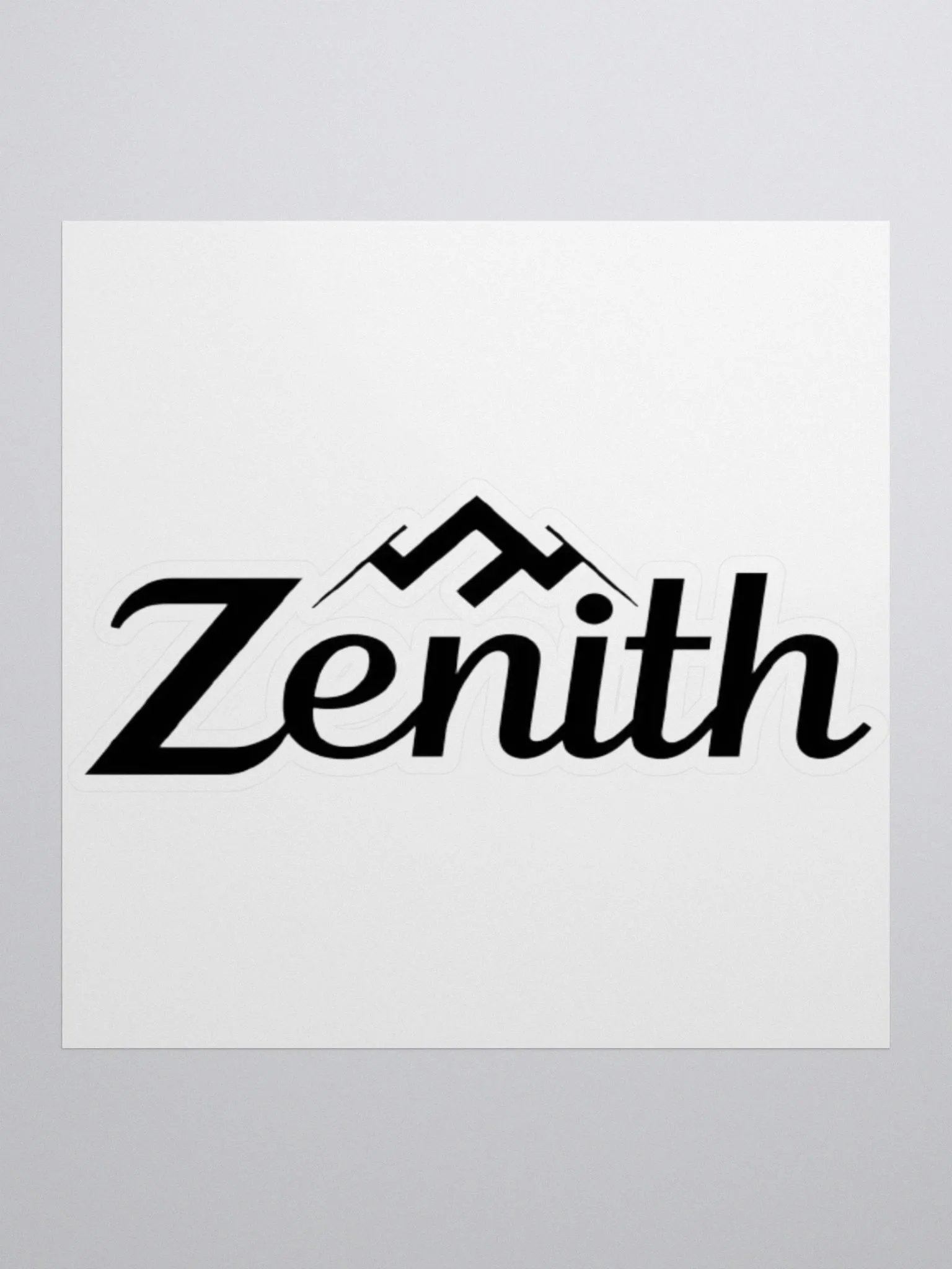 Exclusive Zenith Peak Minimalist Sticker | Premium Kiss Cut Vinyl | Perfect for Laptops, Cars & More product image (1)