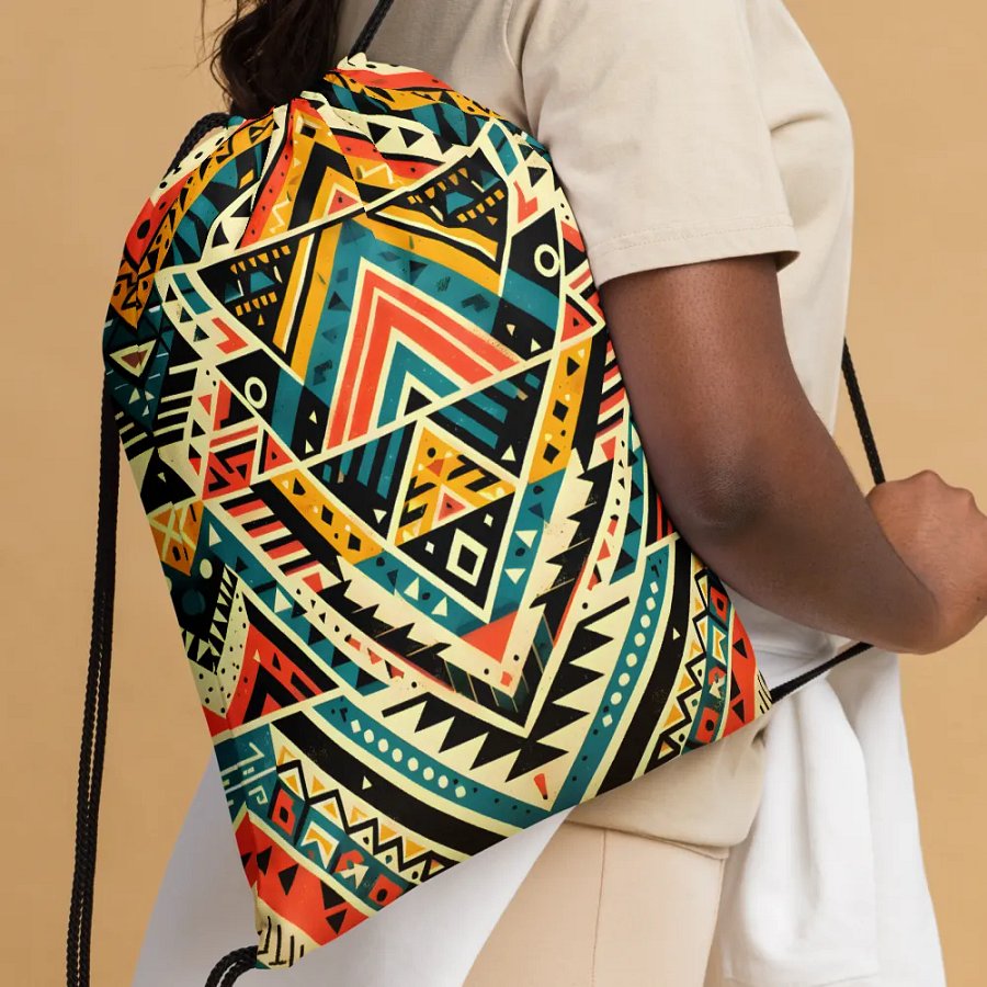 Premium Aztec design Drawstring Bag product image (1)