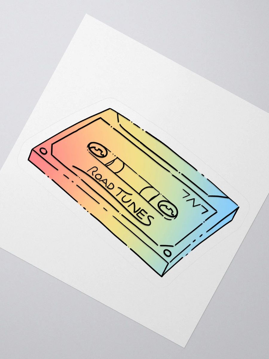 Road Tunes Cassette (Rainbow) - Kiss Cut Sticker product image (6)