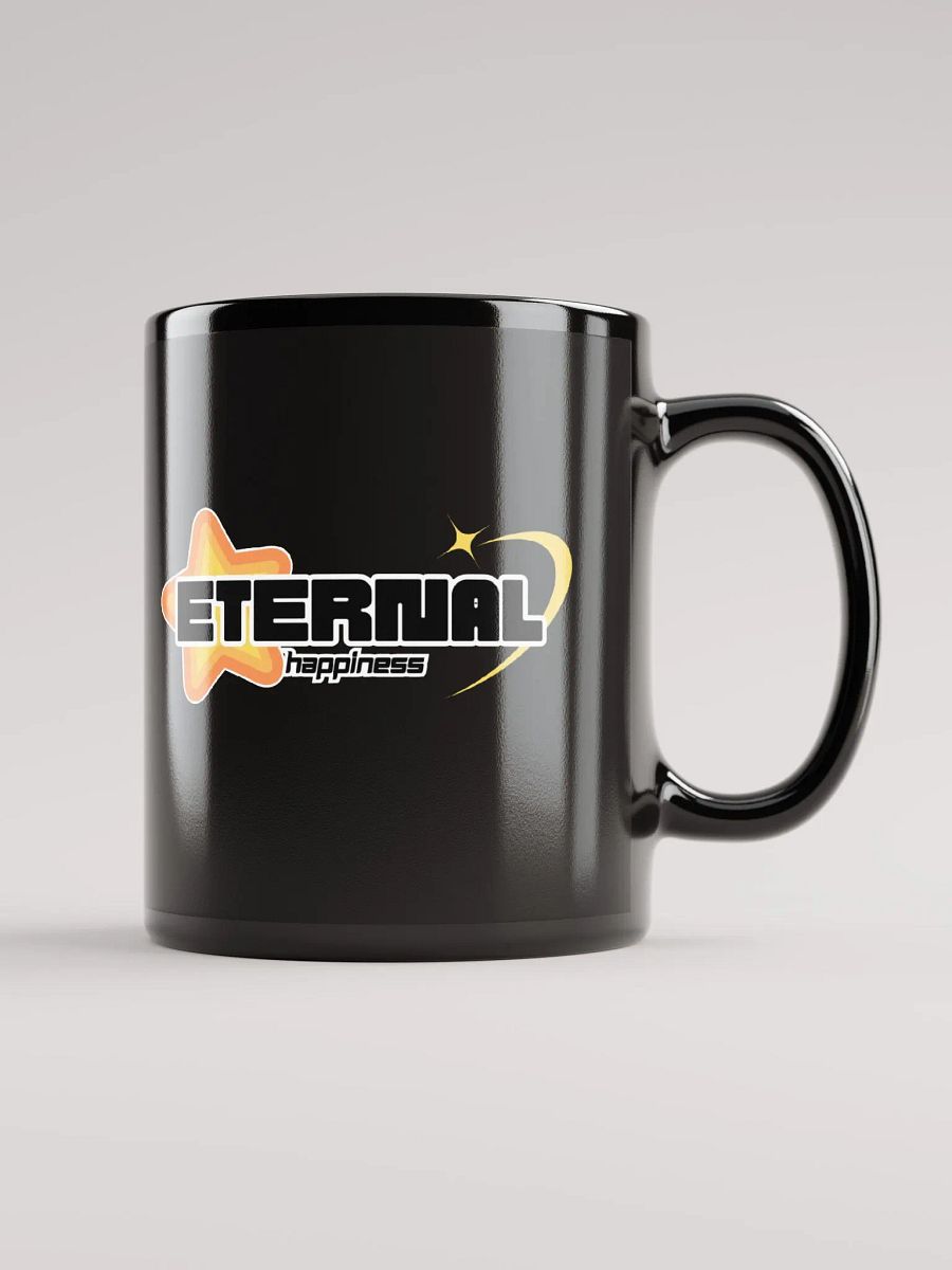 EternalHappiness Logo Black Glossy Mug product image (1)