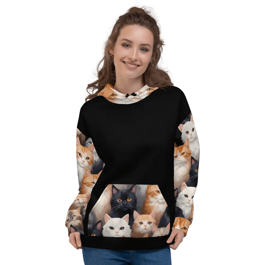 Purrfectly Adorable Cat Lovers Unisex Hoodie product image (3)