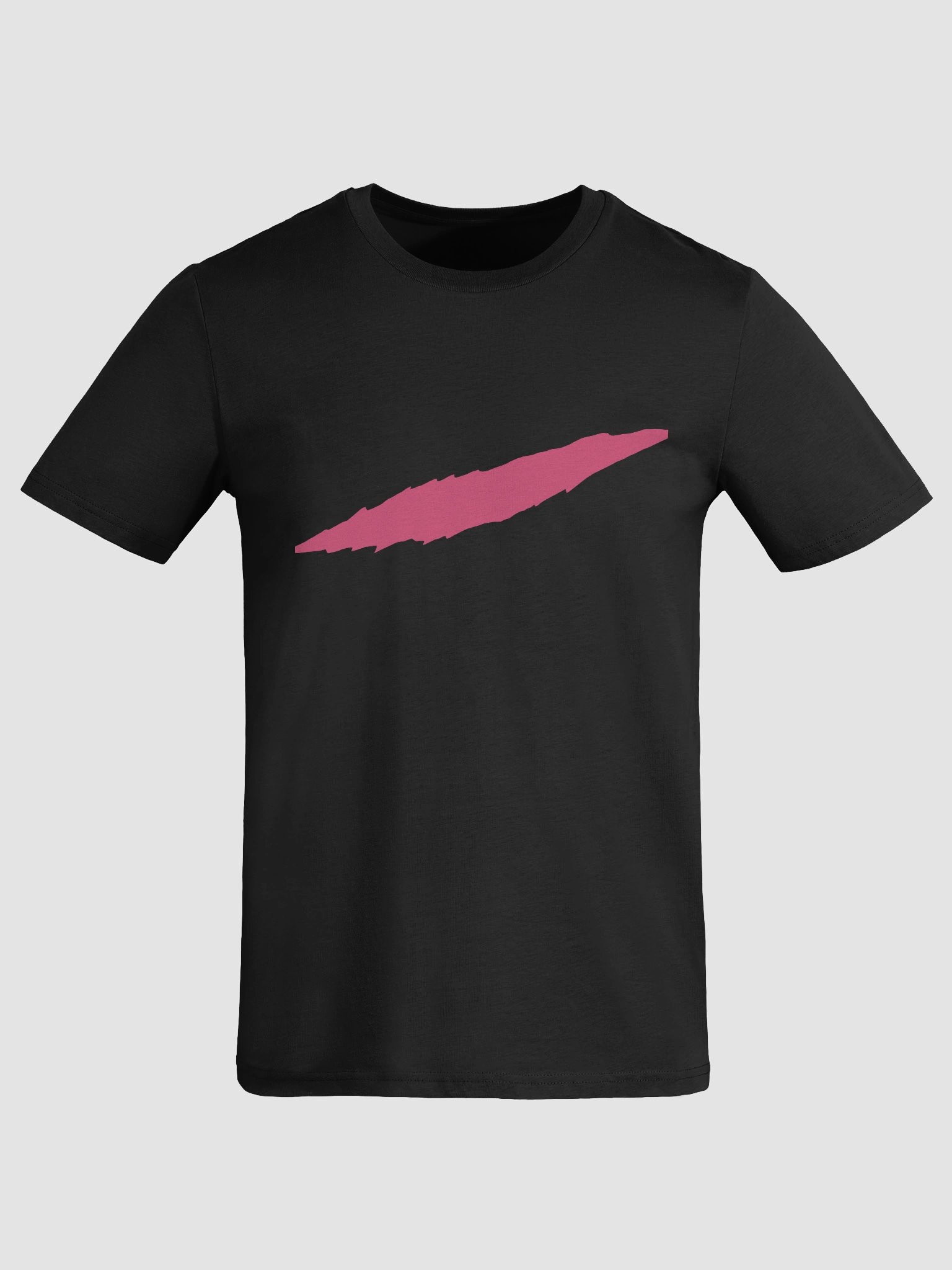 Slit organic cotton tee – Pink Cut edition (black or grey) product image (9)