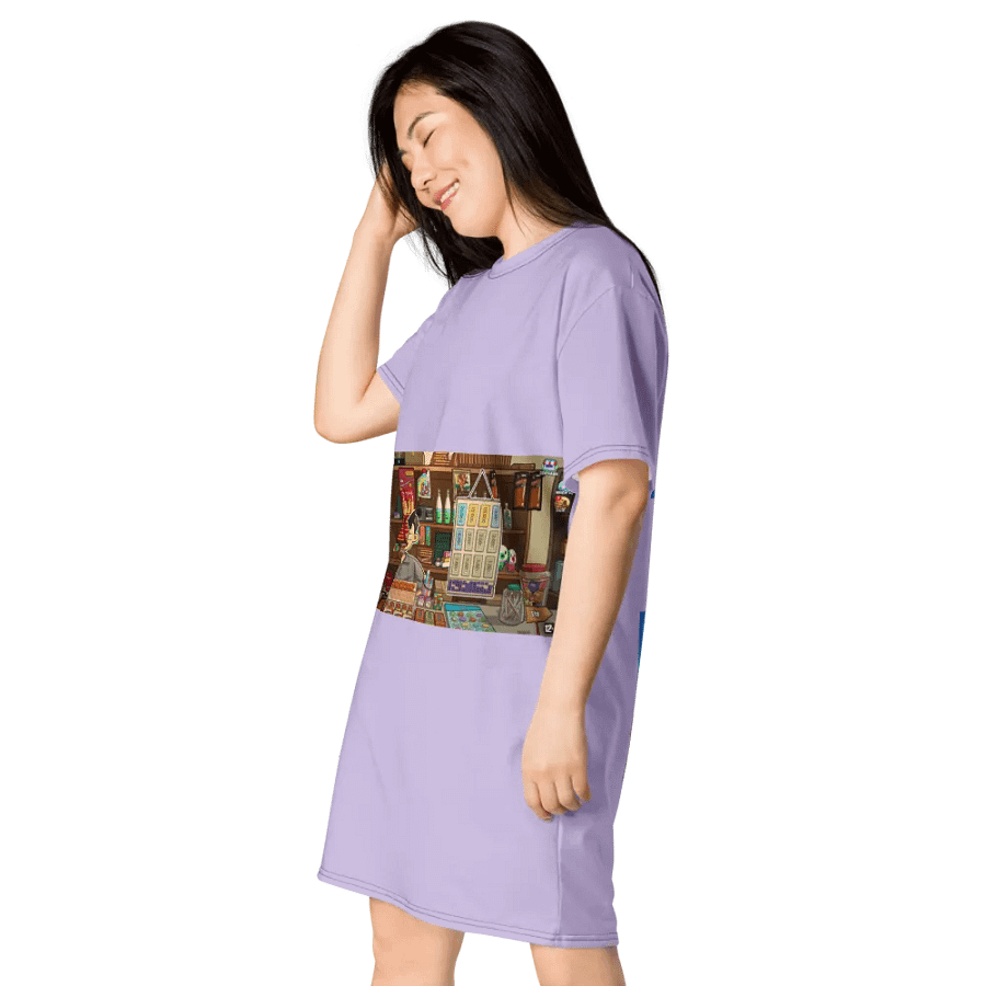 Váy thun in toàn thân/Full body printed T-shirt dress product image (3)
