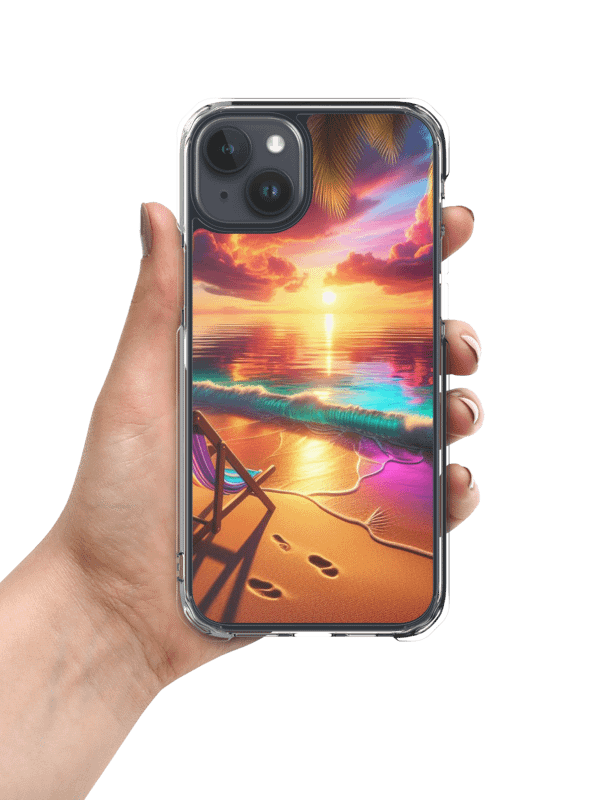 Tropical Sunset MagSafe® Clear Case |AI Design product image (1)