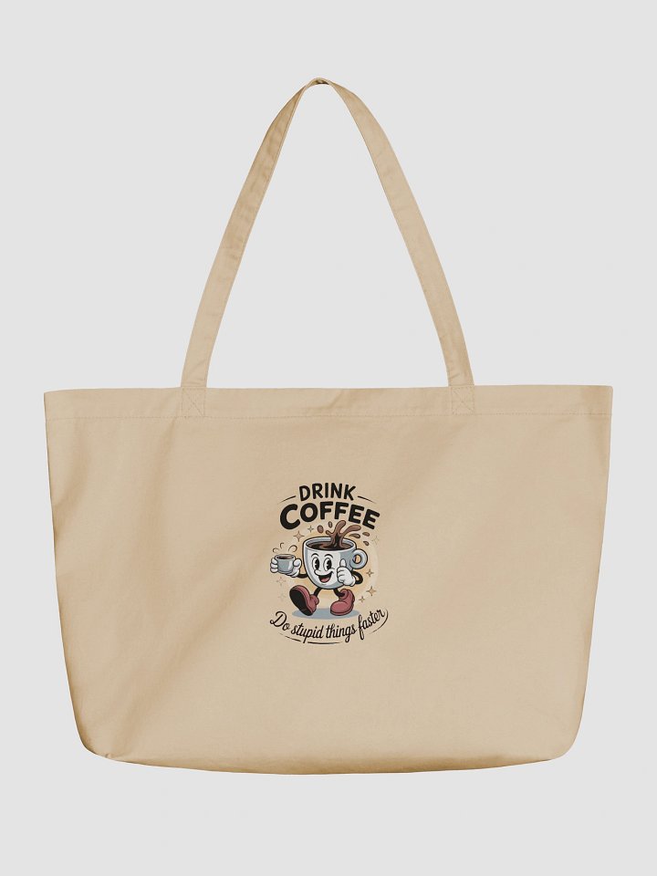Drink Coffee Cartoon Tote Bag product image (1)