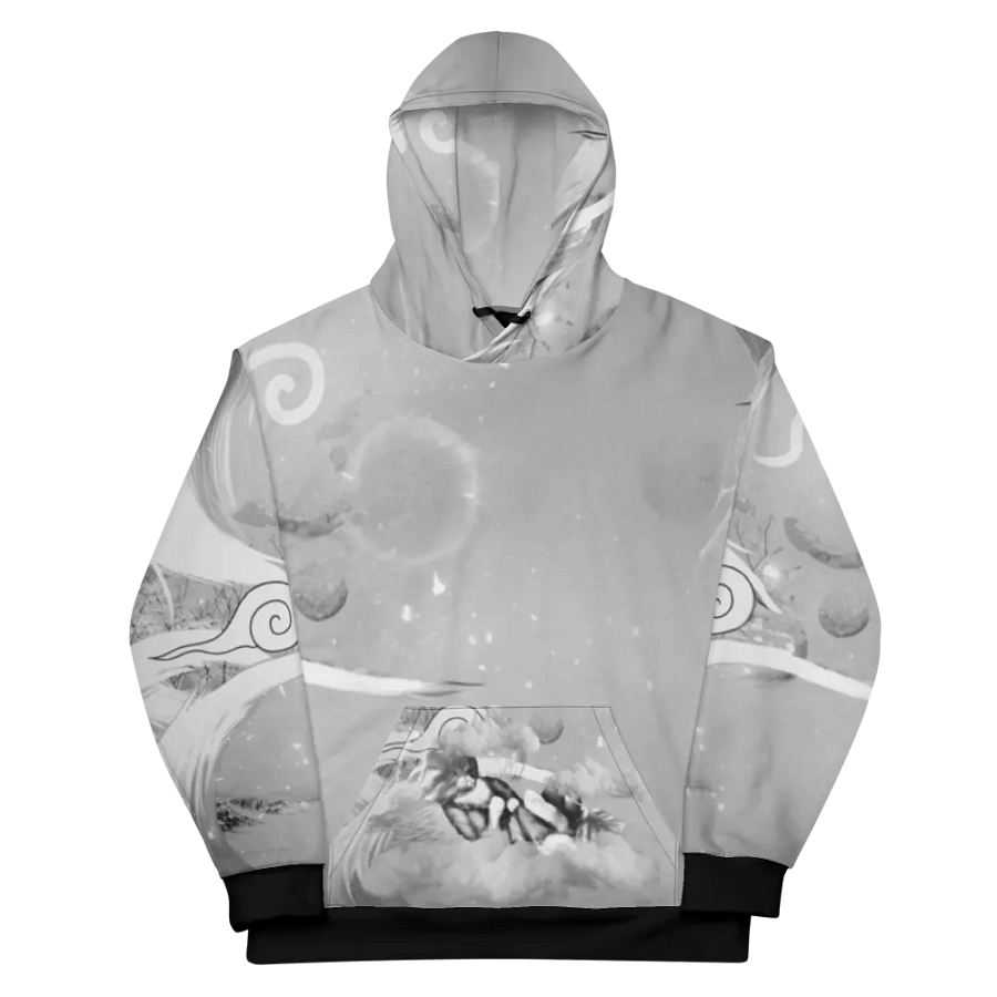 President Tubs all Custom All Over Hoodie B&W product image (11)