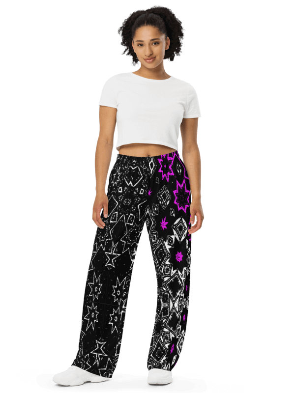 That Star Pattern Again Unisex Wide Leg Trousers product image (1)