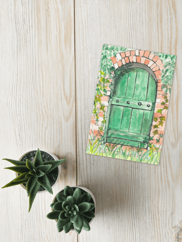 Green Door Blank Card product image (4)