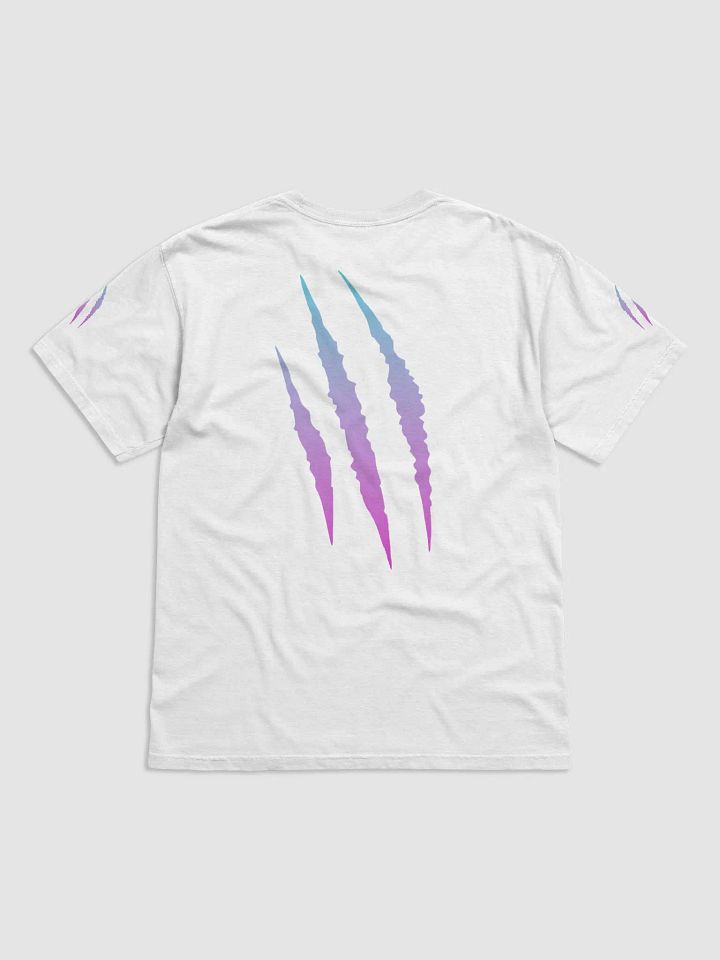 "Scratch Claws Gradient" (Sky Blue/Pink) Comfort Colors Garment-Dyed Heavyweight T-Shirt product image (1)