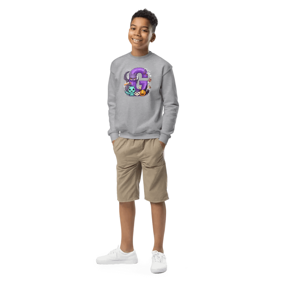Cute Halloween Monogram Letter G Sweatshirt product image (2)