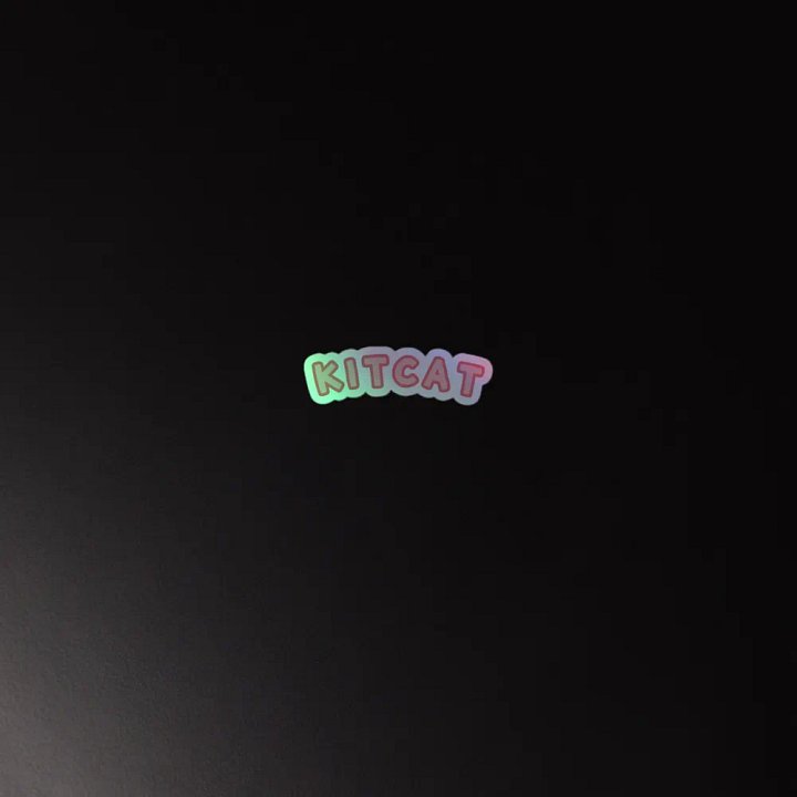 KITCAT holographic sticker! product image (4)