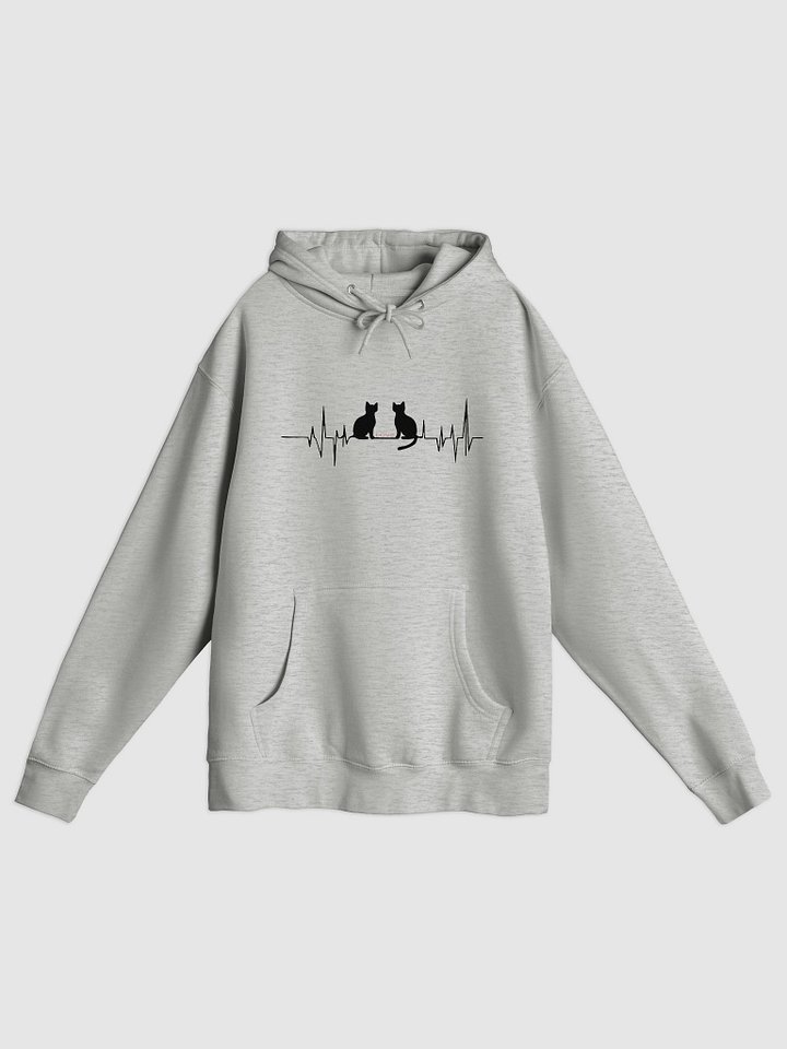 Love Cats Heartbeat Hoodie product image (1)