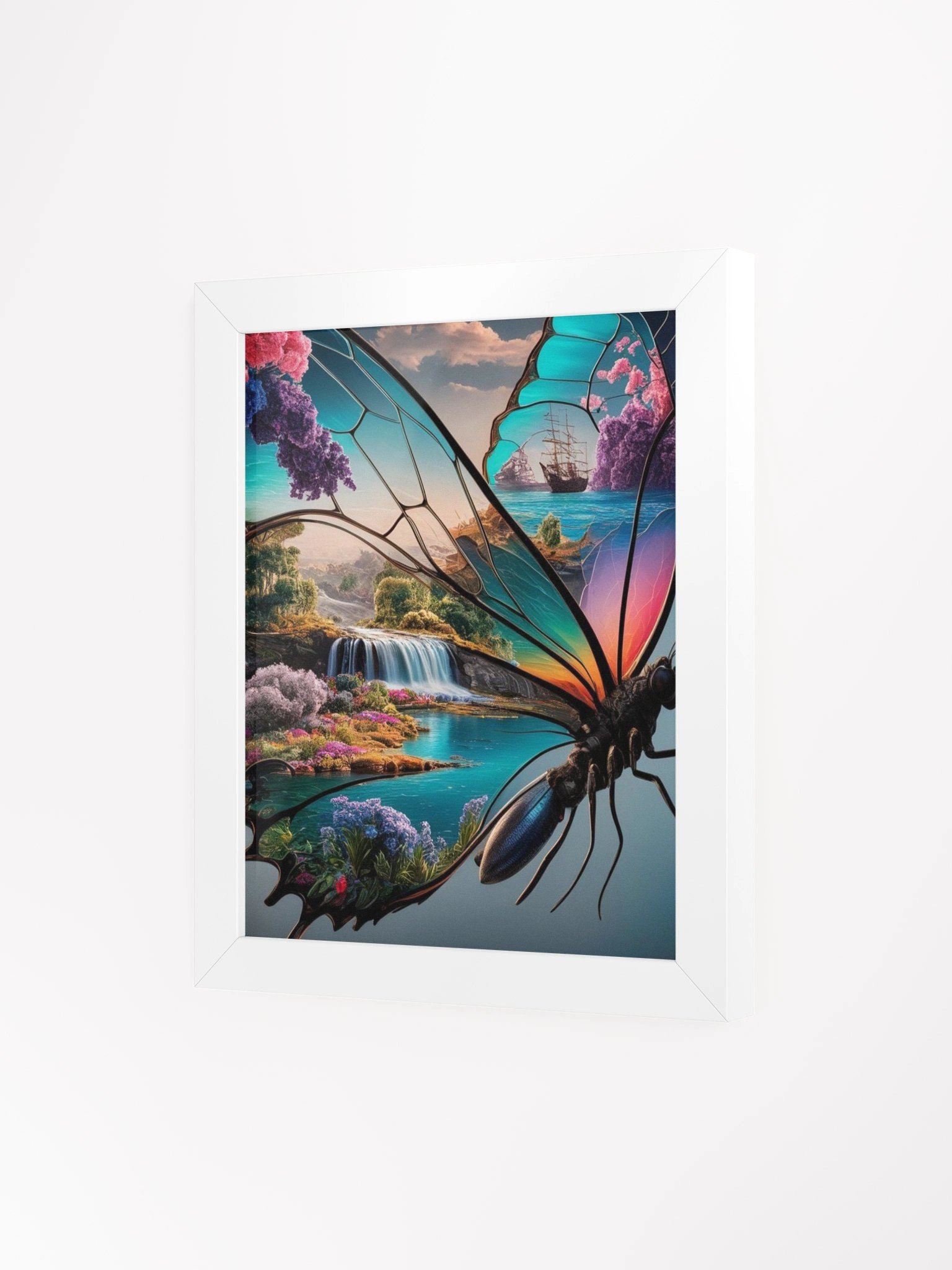 Dreamscape Butterfly Wing Art Framed Poster product image (3)