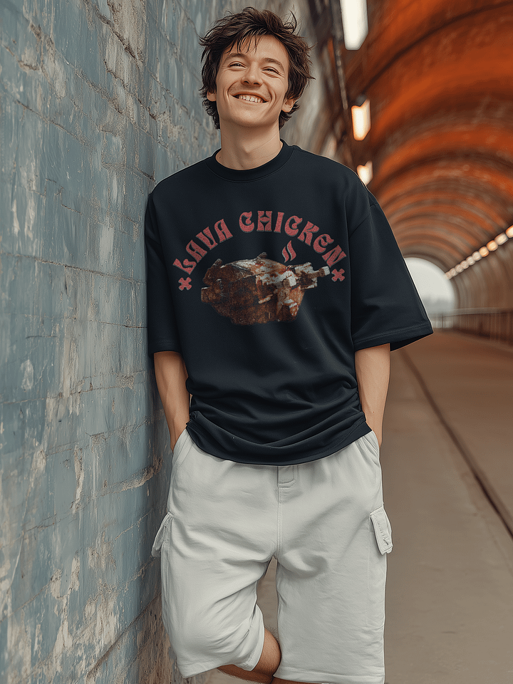 Steve Lava Chicken Shirt Funny Minecraft Tee product image (2)