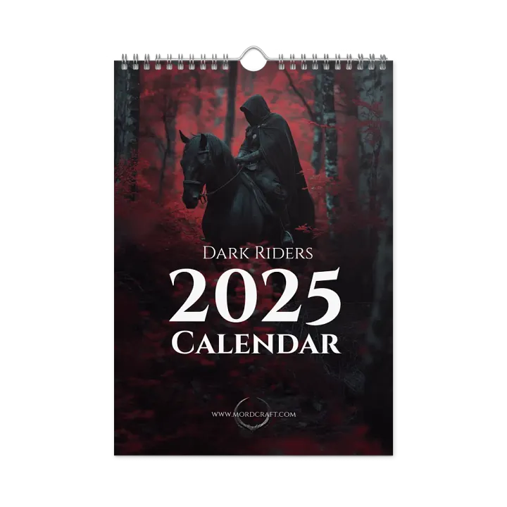 Dark Rider Wall Calendar (2025) by Allcolor product image (1)