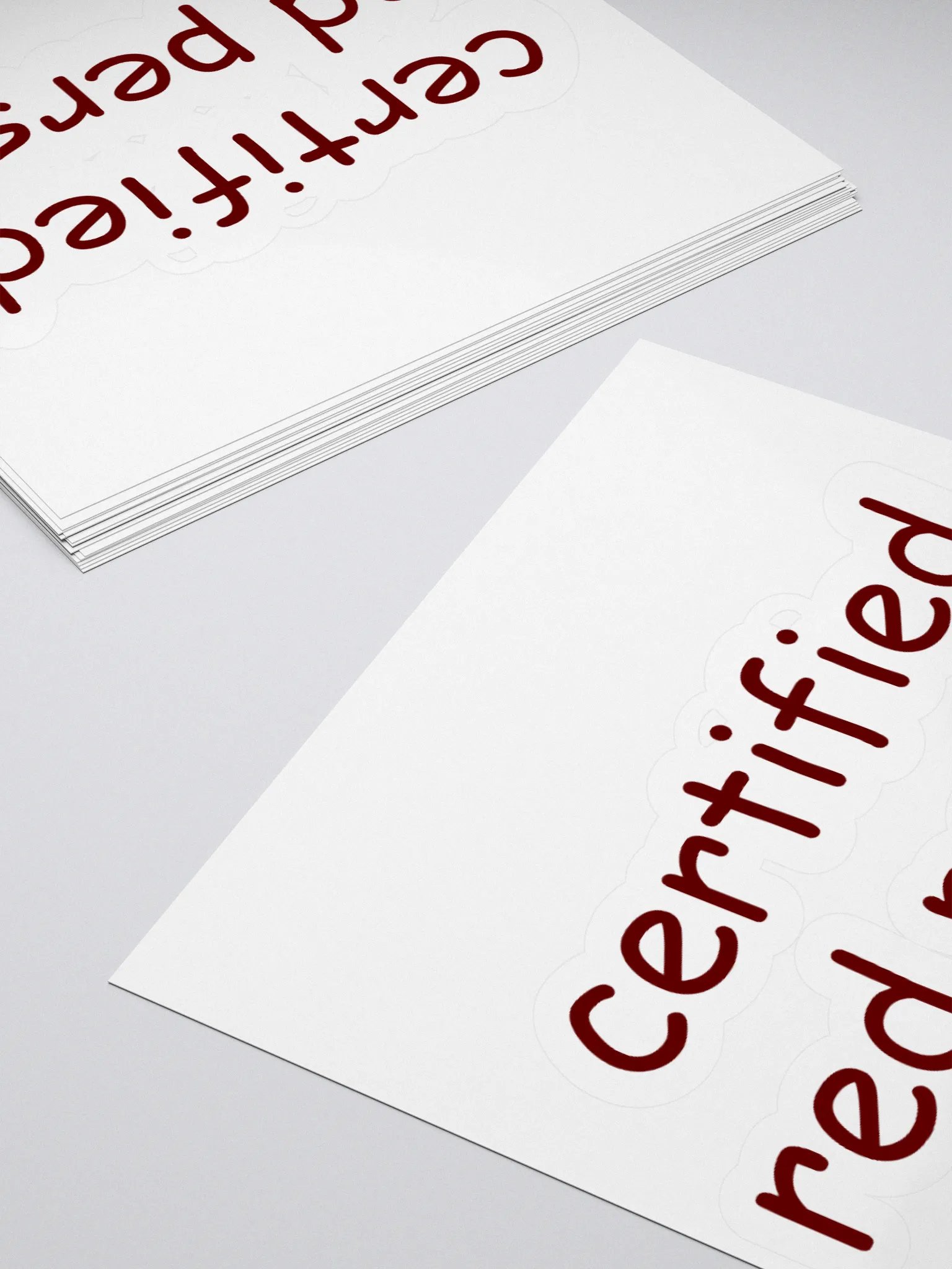 Certified Red Person Sticker product image (7)