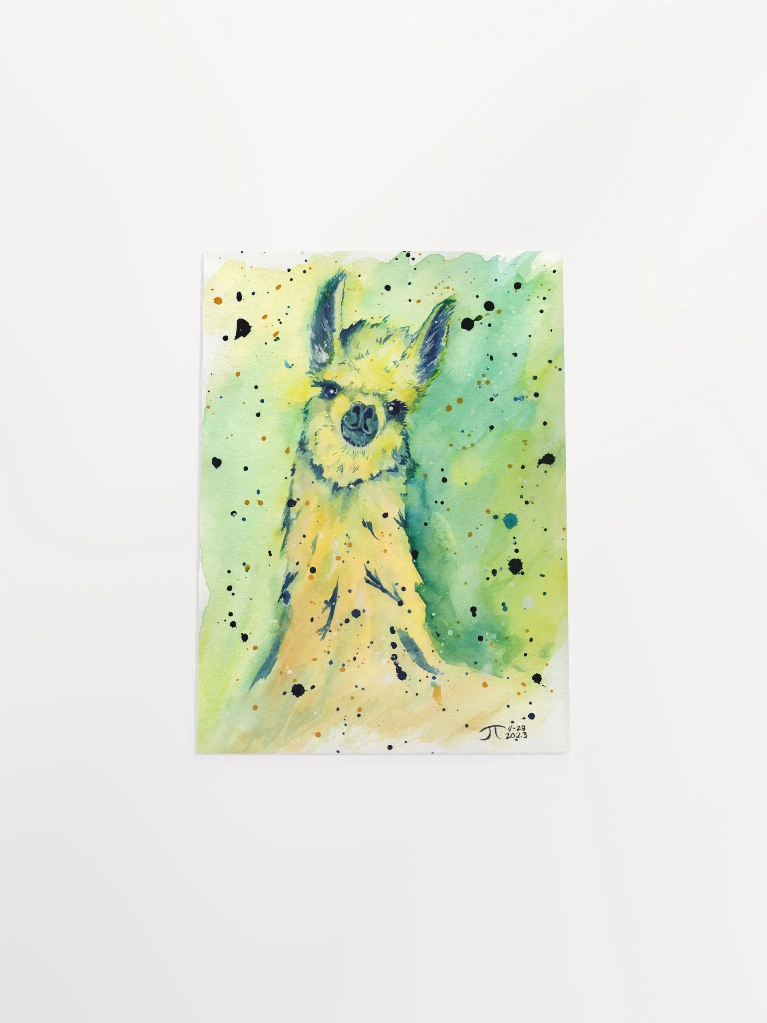 Whimsical Llama Watercolor Poster product image (19)