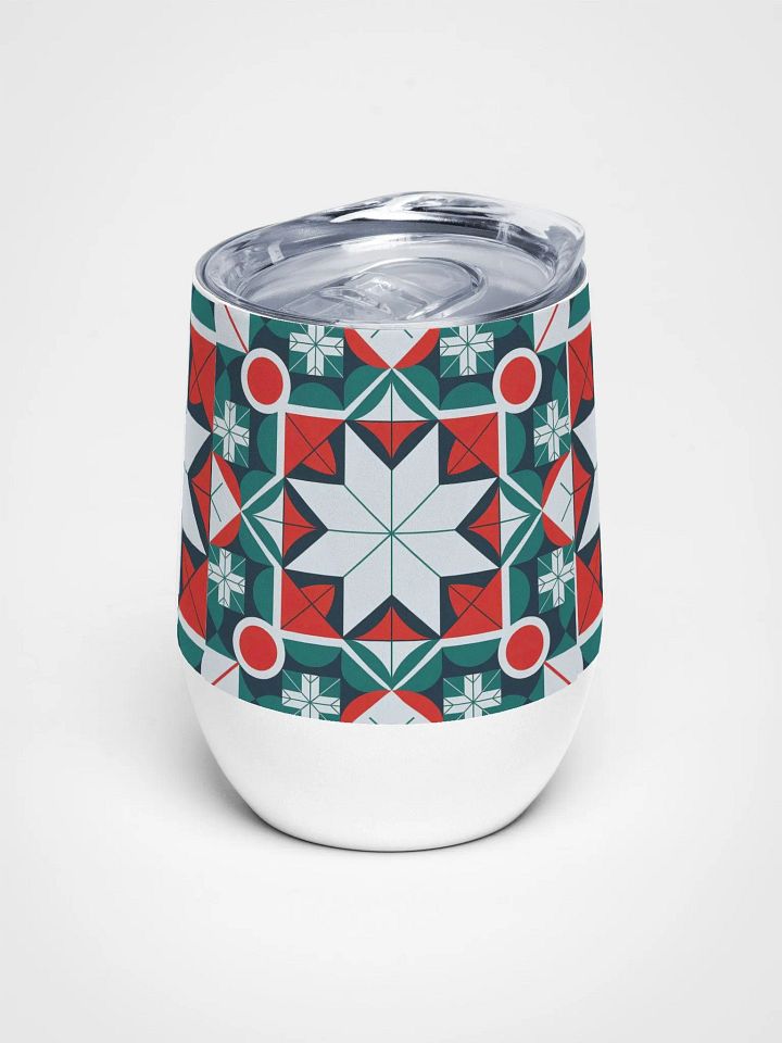 Kaleidoscope patterned Wine Tumbler product image (1)