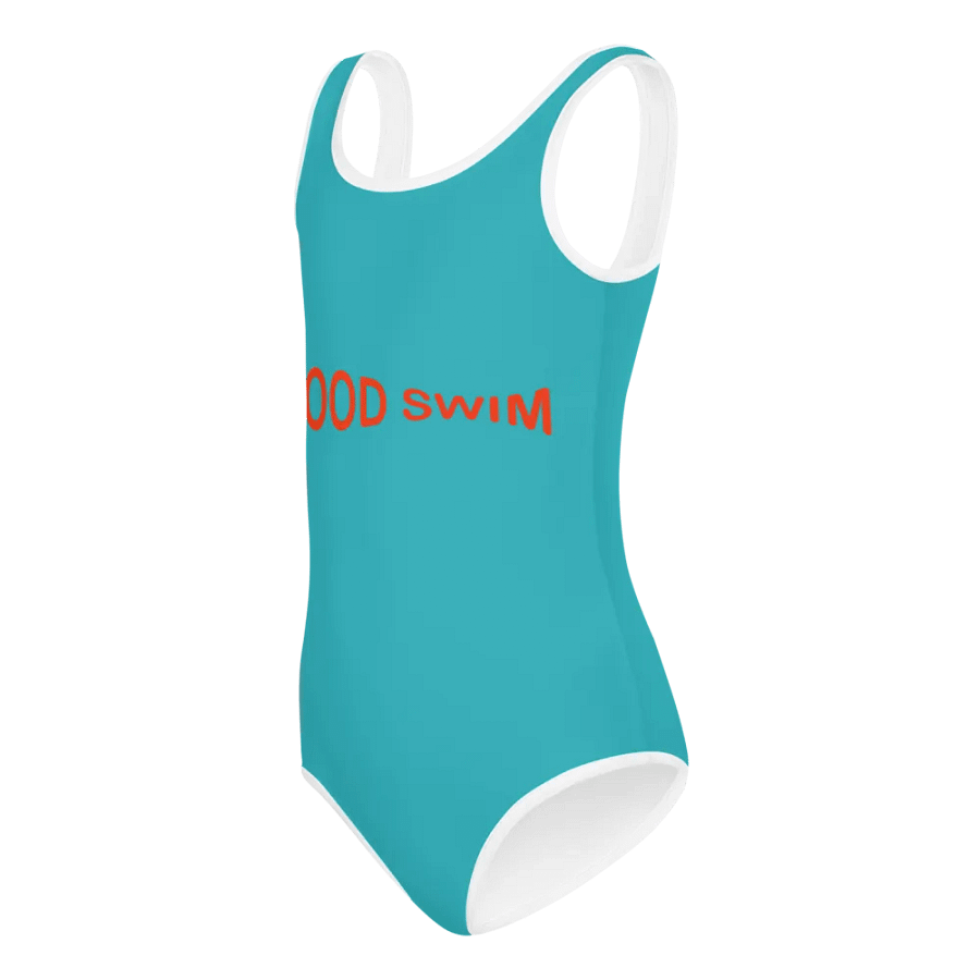 Good Swim Red on Turquoise Kids Swimsuit product image (9)