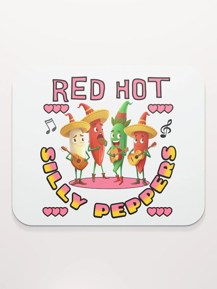 Red Hot Silly Peppers Mouse Pad product image (2)