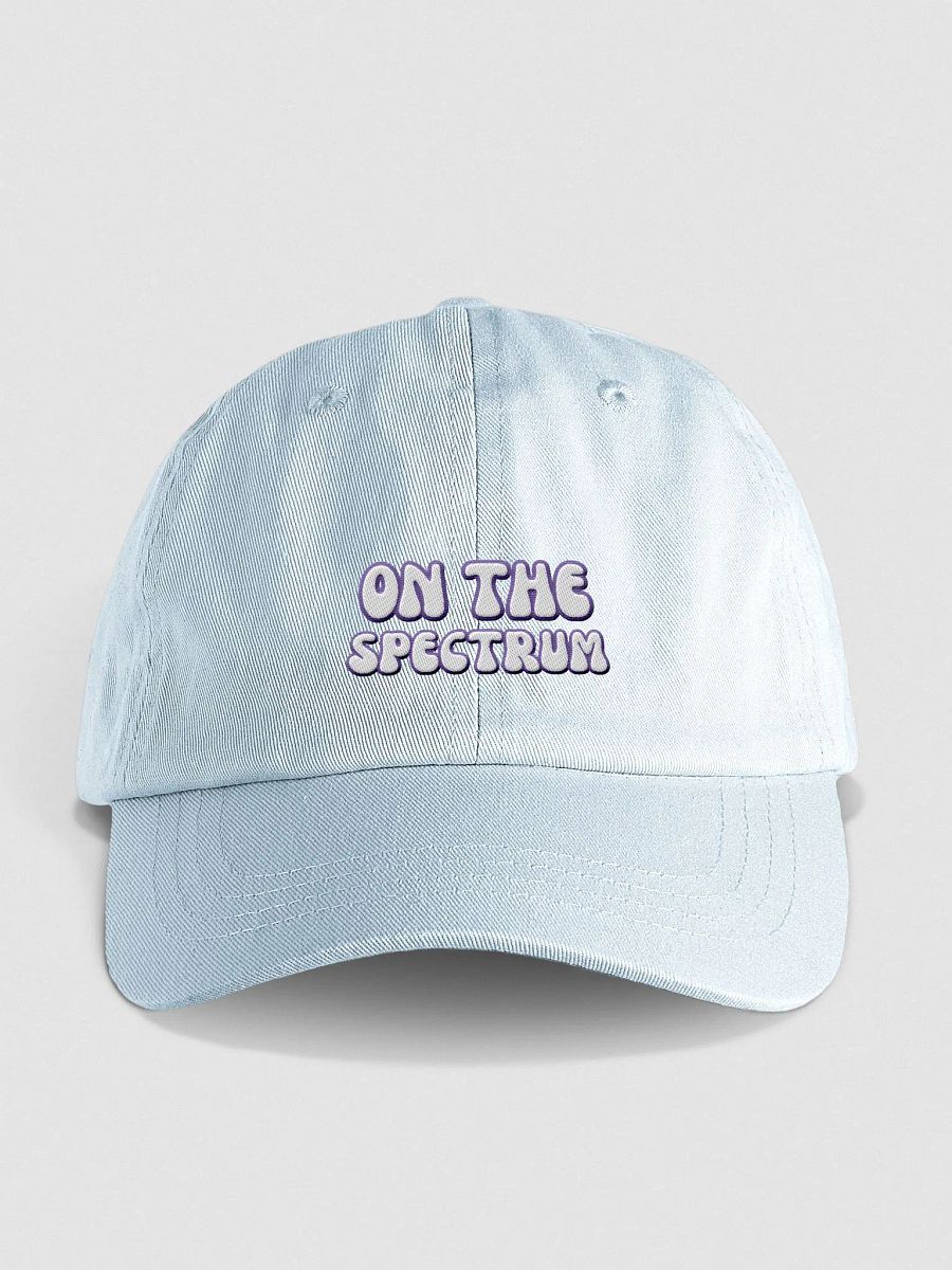 ON THE SPECTRUM (purple) groovy lined design 2 embroidered pastel dad hat product image (1)