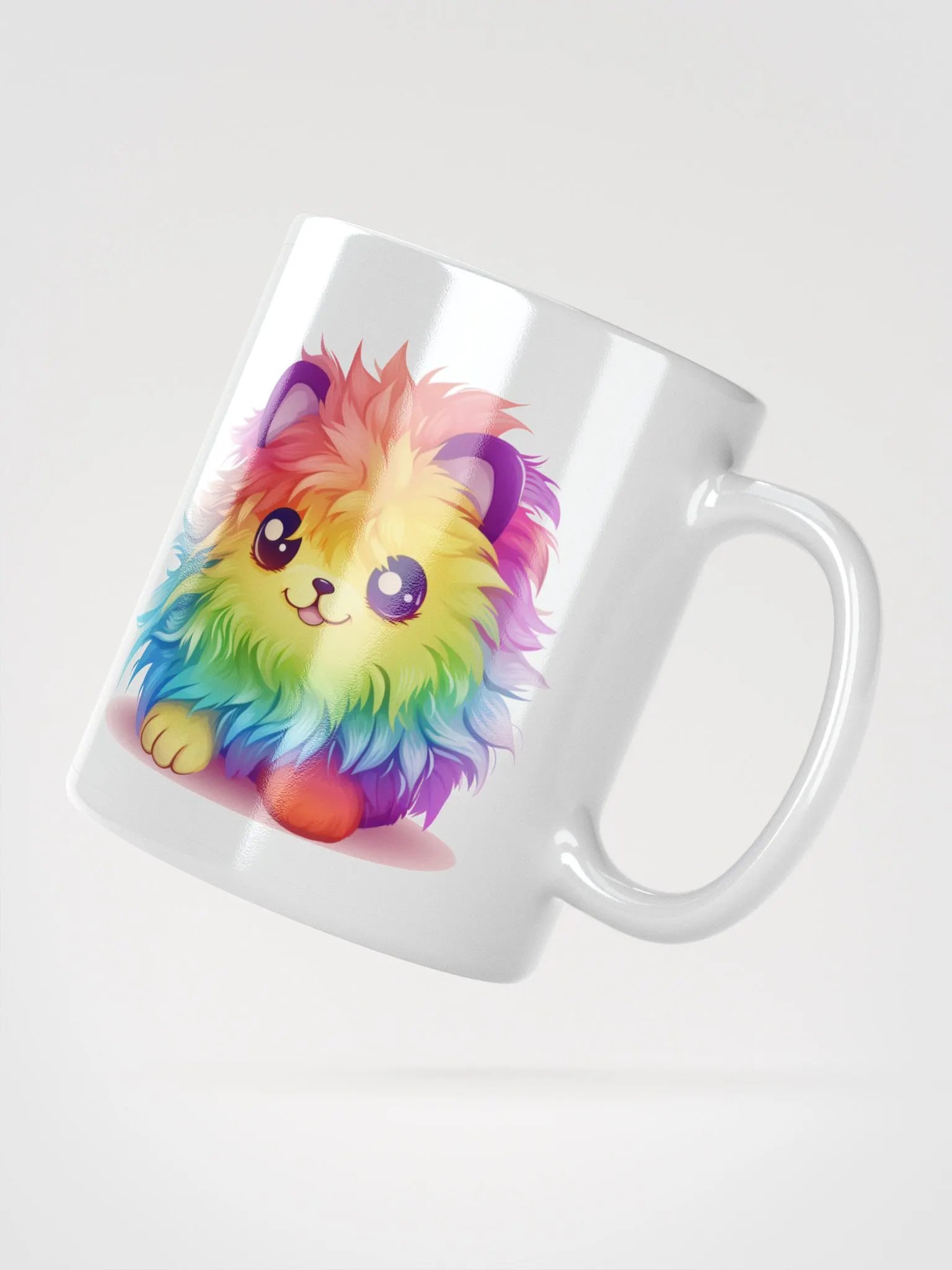 Fuzzy Ball of Love in a Rainbow of Colors Mug product image (2)