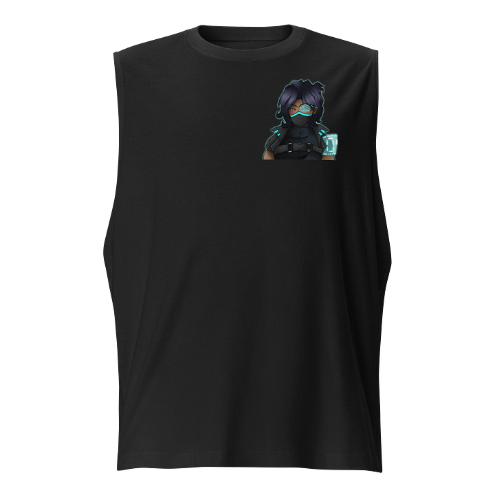 Neon Noir Officer 25 - Gym Tank (White w/ Crystal) product image (1)