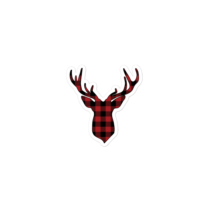 Red Plaid Moose Head product image (1)
