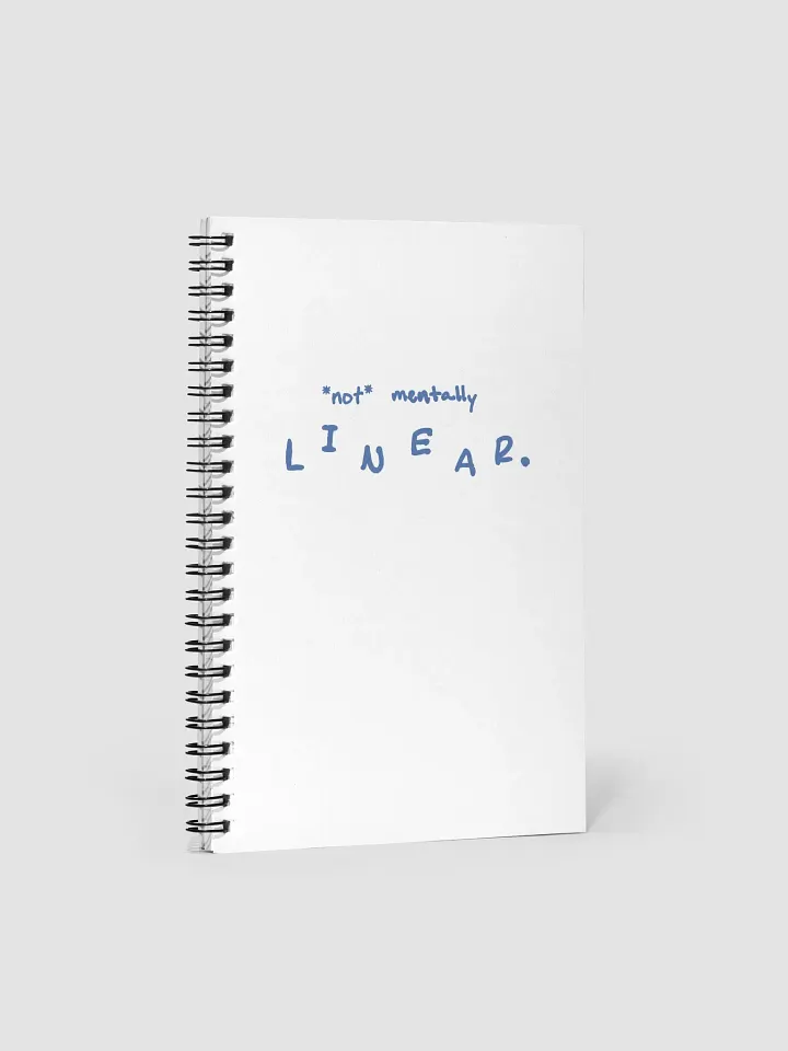 *not* mentally linear. (teal design) notebook product image (1)