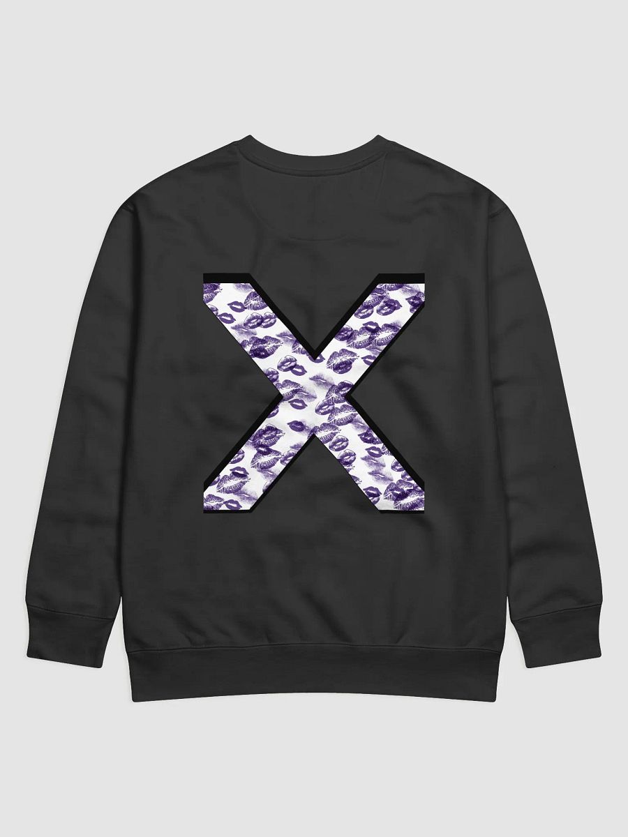 White X Purple Lipstick Kisses Crewneck product image (13)
