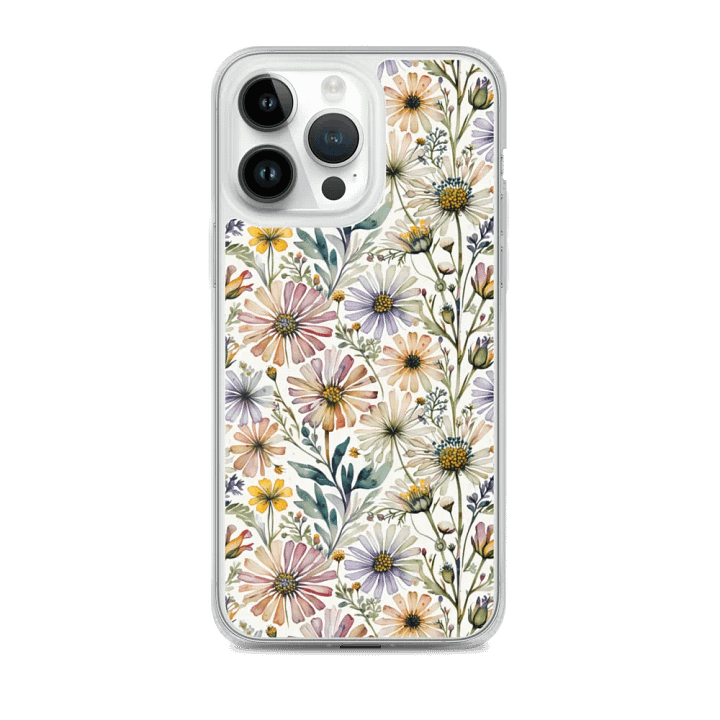 Watercolor Floral iPhone MagSafe® Clear Case product image (2)
