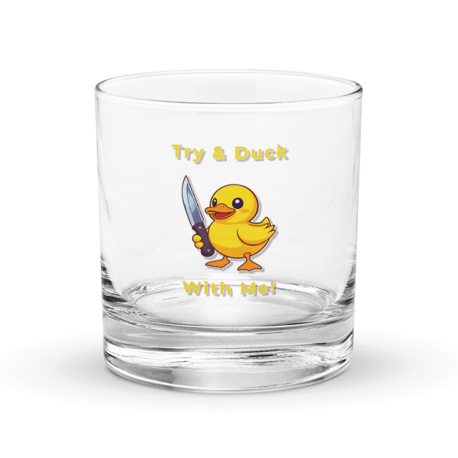 Quack & Sip Duck Rocks Glass product image (1)