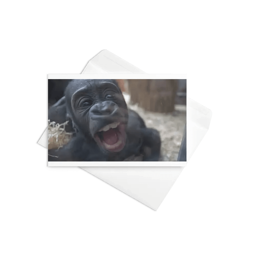 Curious Gorilla Greeting Card product image (9)