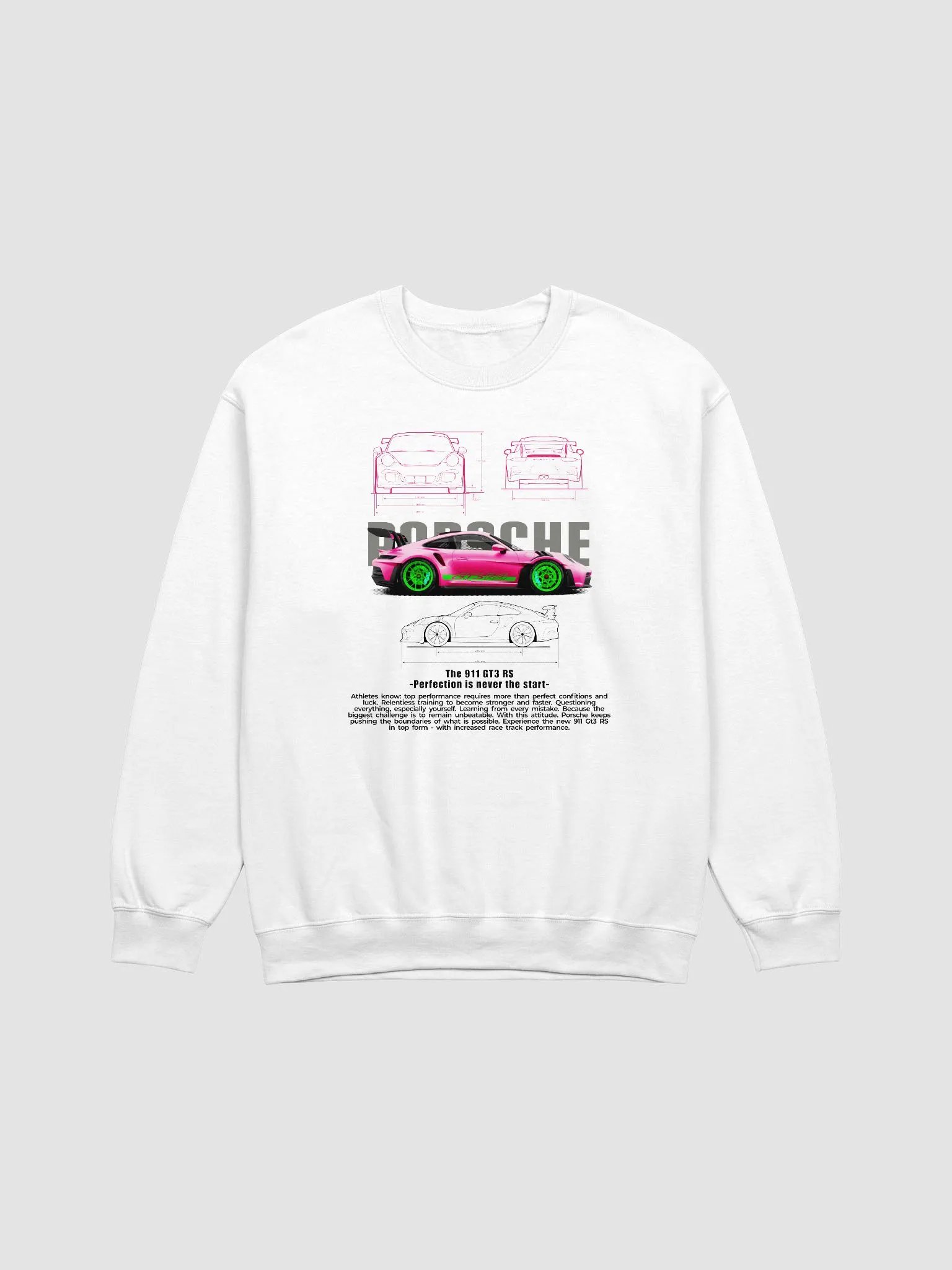 Porsche GT3 RS Schematic Sweatshirt product image (1)
