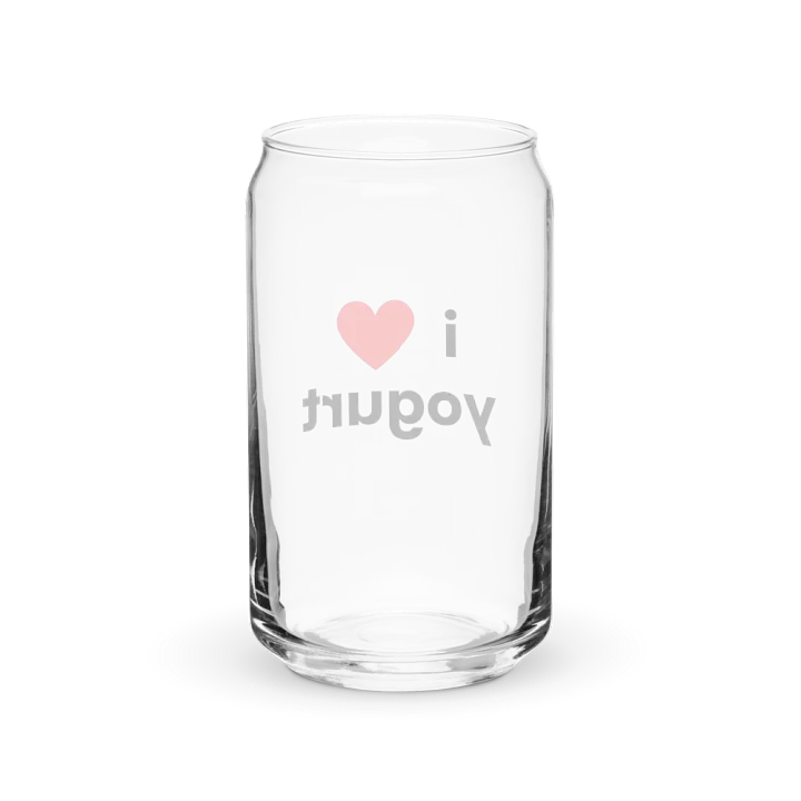 "i ❤ yogurt" can-shaped glass product image (6)