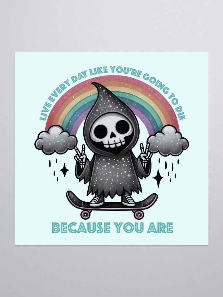 Live Every Day Sticker (Teal) product image (1)