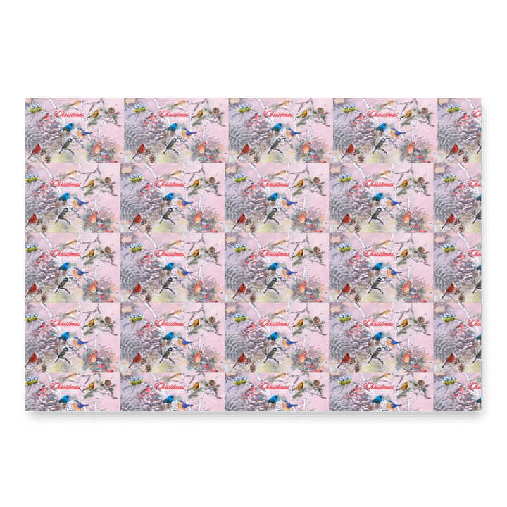 christmas bird wrapping paper for family friends colleagues product image (1)