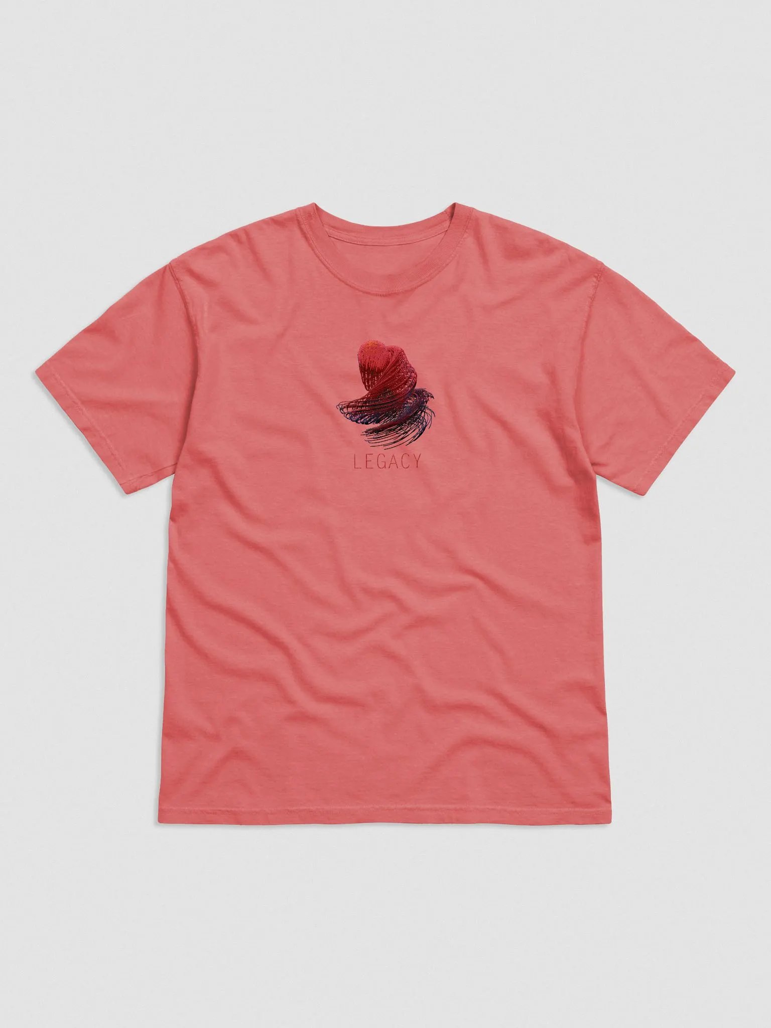 Embroidered Red Voxel Field Tee Shirt product image (5)