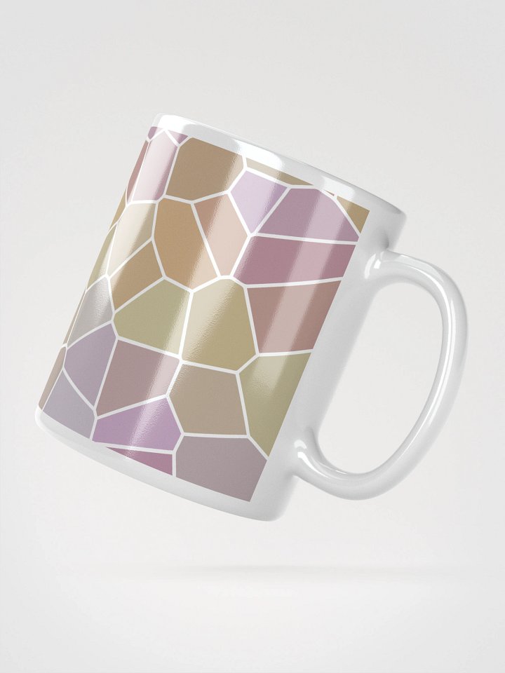 Mug Blanc Mozaïque Néova - Design Géométrique Rétro Chic - Cadeau Déco product image (2)