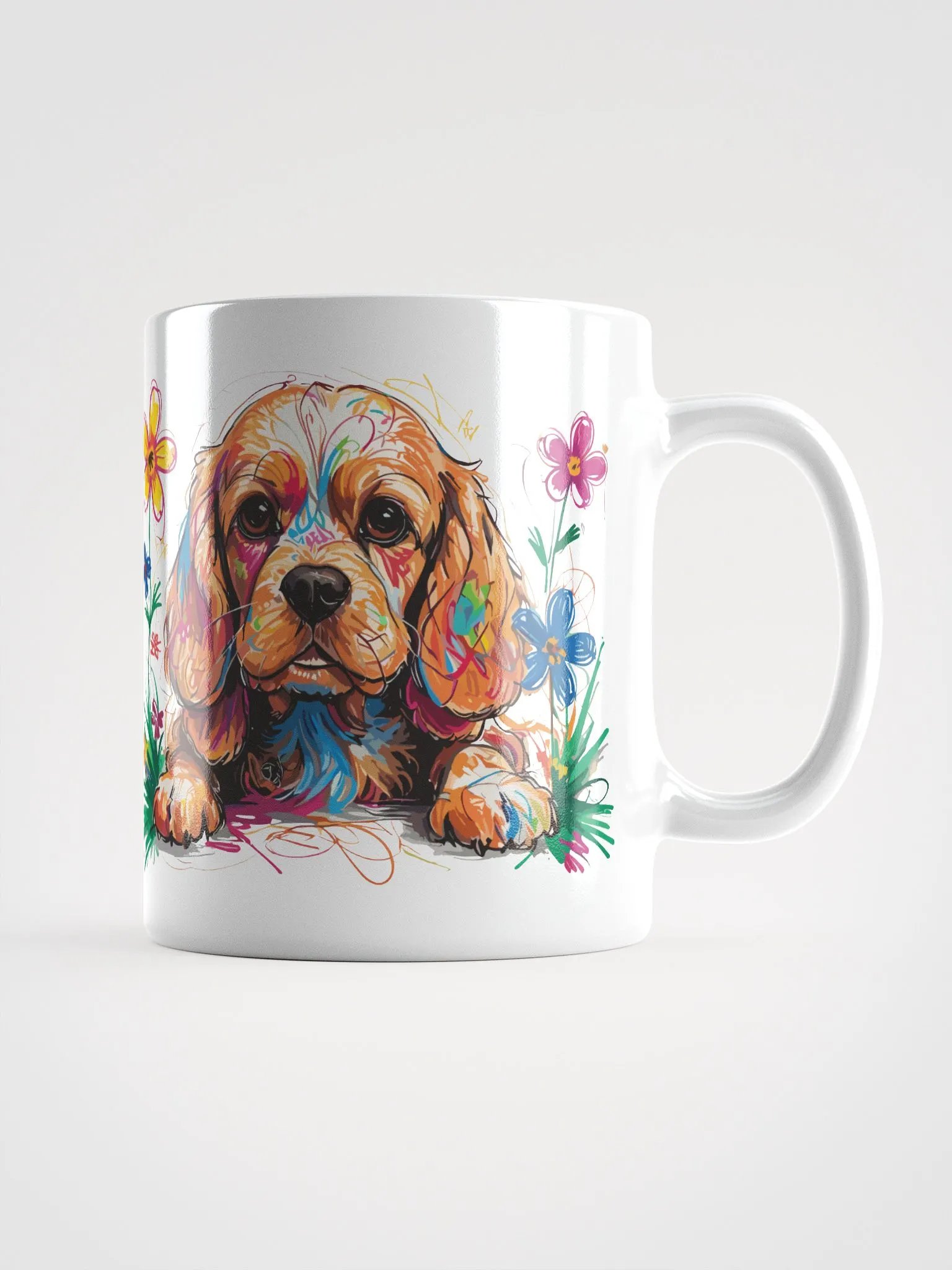 Scribbles Cocker Spaniel 5 , Mug product image (2)