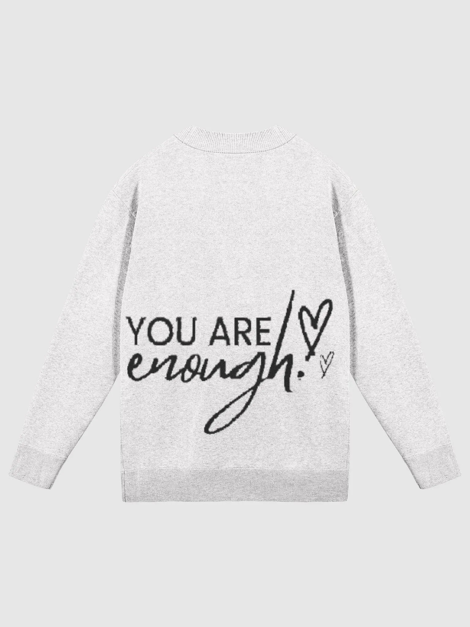 You Are Enough: Womens knitted Cardigan Sweater product image (8)